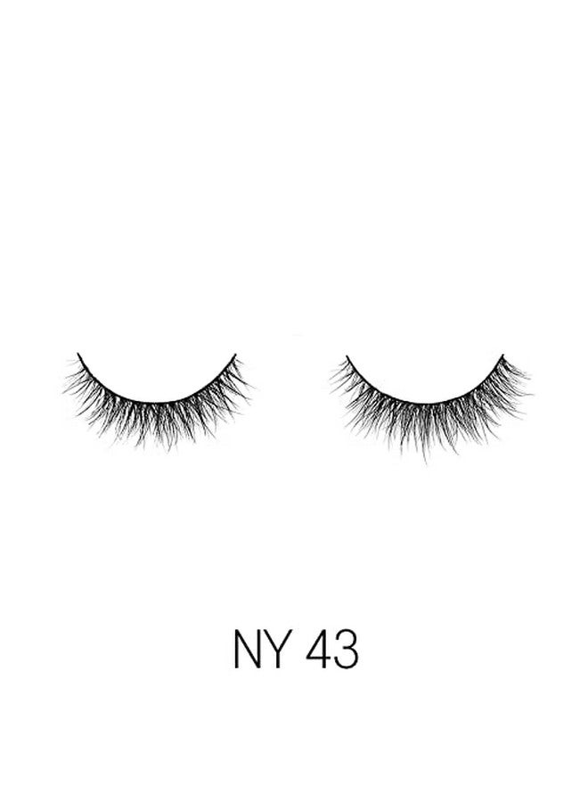 3D Ny Mink Eyelashes 100% Real Mink Hair Lashes Luxury Makeup Natural Light Trendy Variety Reusable Multi Layered Real Mink Hair Lashes (Ny43)