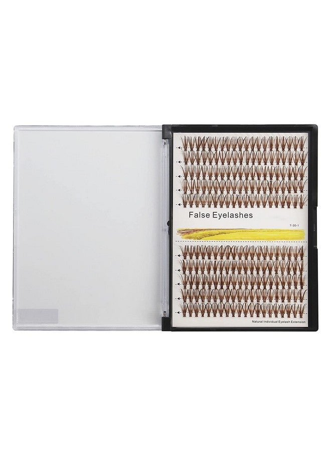 1020Mm Available 120Pcs Thickness 0.07Mm D Curl Brown Color Individual False Eyelashes Natural Long Makeup Colorful Cluster Eyelashes Volume Eye Lashes Extensions (12Mm)