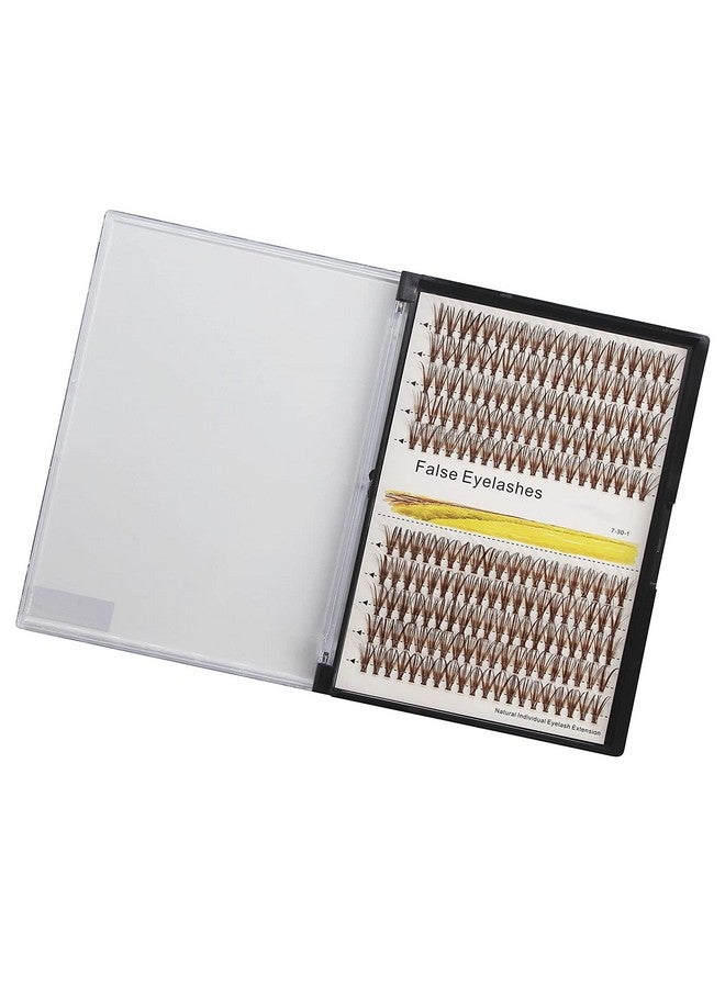 1020Mm Available 120Pcs Thickness 0.07Mm D Curl Brown Color Individual False Eyelashes Natural Long Makeup Colorful Cluster Eyelashes Volume Eye Lashes Extensions (12Mm)