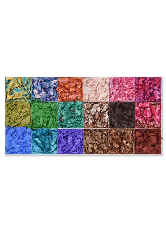 Cream Eyeshadow Palette Blue Purple Brown Eye Shadow Palettes For Cute Nature Popular Eye Make Up 18 Colors Ice Cream Original Design Glitter Matte Shimmer Makeup Pallets Talc Free