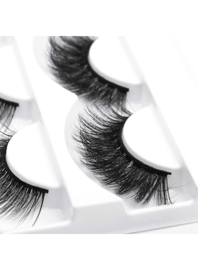 Fluffy Eyelashes 3D Mink Lashes Cat Eyes 15 Mixed Styles 15 Pairs Reusable Soft Fake Eyelashes Volume Strip Lashes Natural Look Wispies & Big False Eyelashes Packwith False Lashes Tweezers