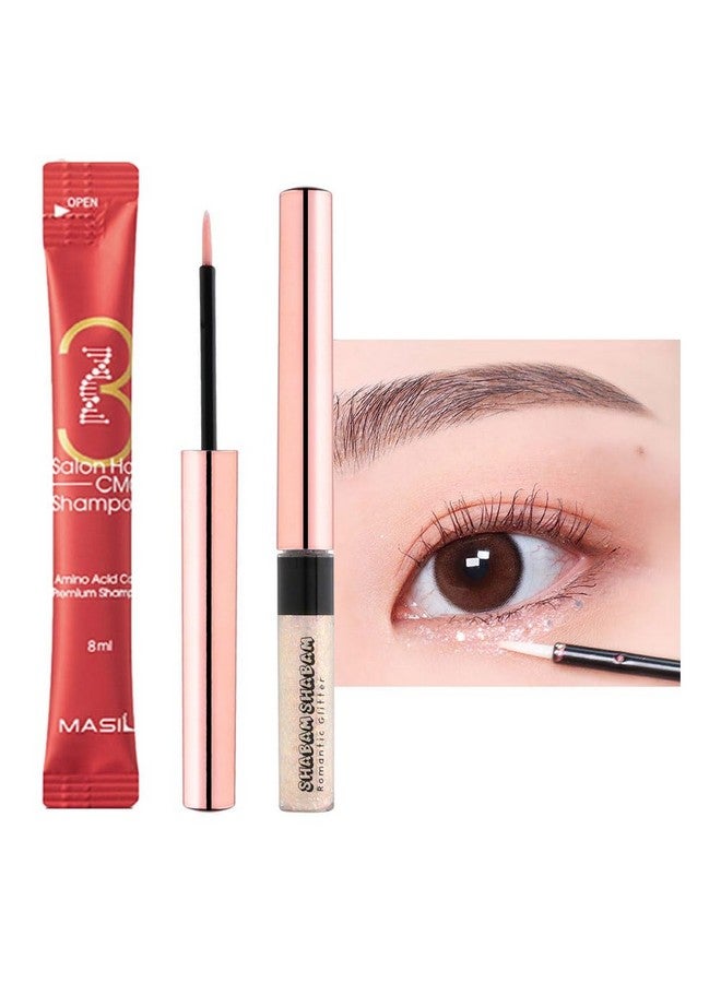 [Set] Eye Glitter Makeup Liquid Eyeshadow Sparkle Shabam Shabam Romantic Glitter Shadow K Beauty Makeup Shimmer (01 Tears Light)