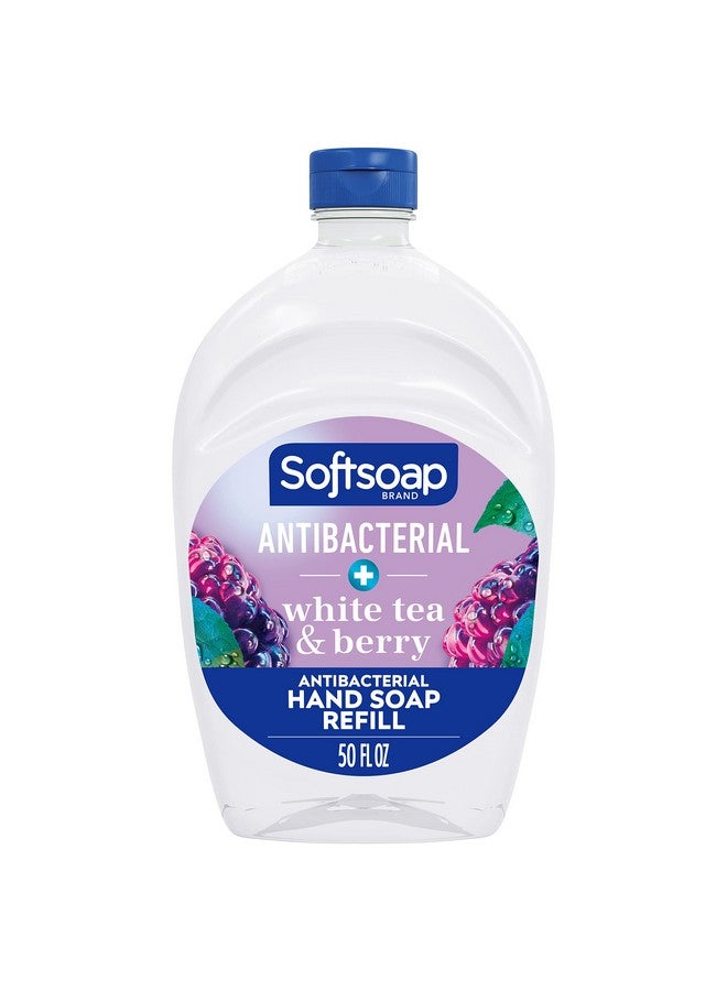 Antibacterial Liquid Hand Soap Refill White Tea & Berry Scented Hand Soap 50 Ounce