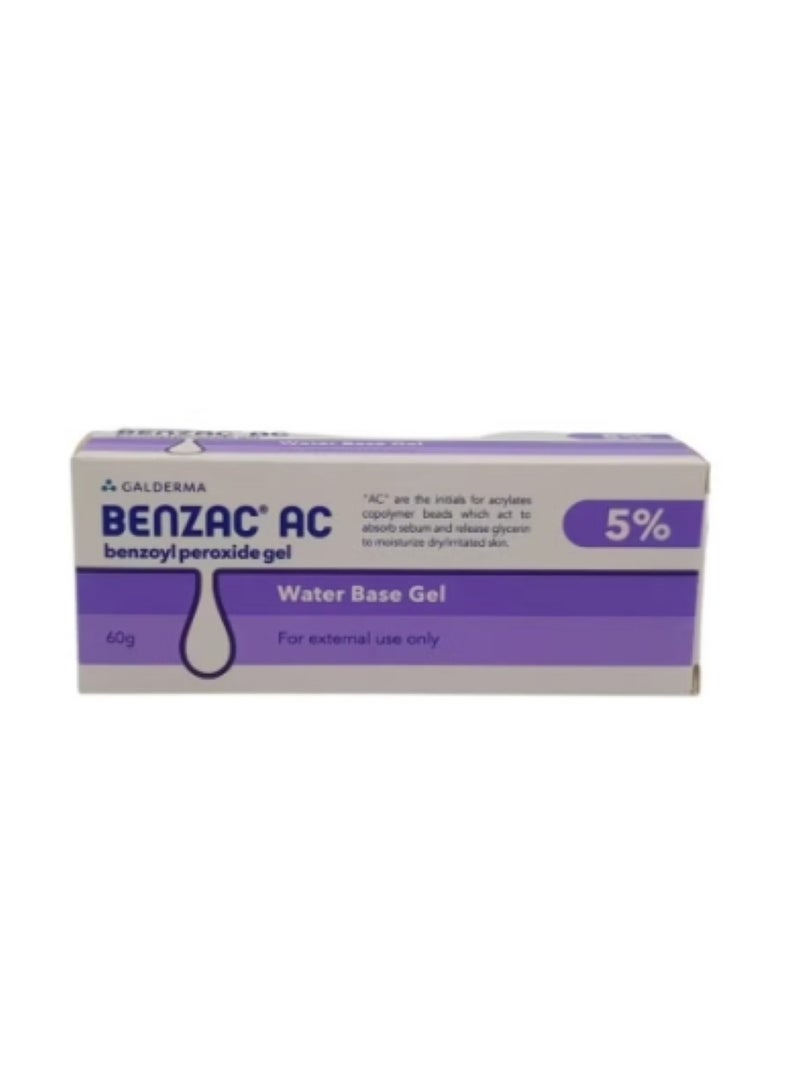 Benzac AC 5% Benzoyl Peroxide Gel 60g