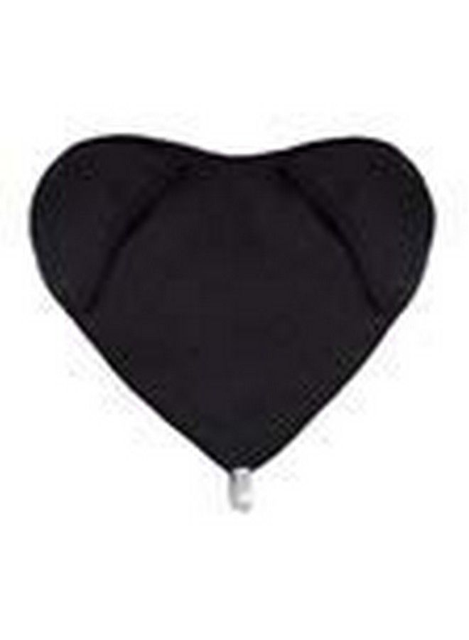 By Cloth In A Box Black Ultra Soft Microfiber Makeup Remover | Heart Shaped Facecloth With Hand Pockets For Easy Use | Exfoliating And Cleans Pores | Long Lasting Quality |
