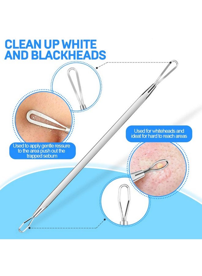 Pimple Extractor Acne Treatment Surgical Grade Blackhead Comedone Removal 2In1 Popper Tool For Face Nose