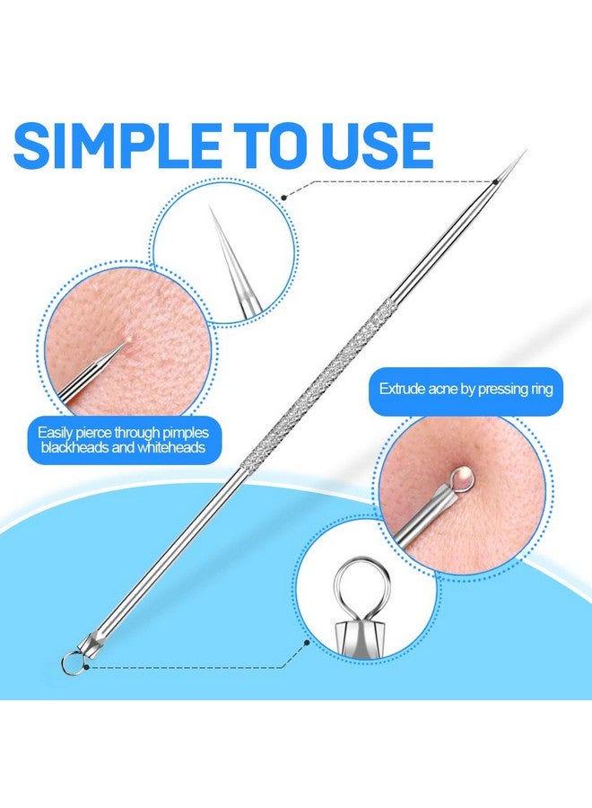 Pimple Extractor Acne Treatment Surgical Grade Blackhead Comedone Removal 2In1 Popper Tool For Face Nose