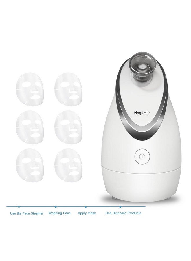 Facial Steamer 2 In 1 Face Steamer For Facialcompact Nano Steamer With Aromatherapyface Humidifieradjustable Nozzle Warm Powerful Steam For Home Spacleanses And Moisturizessinuses