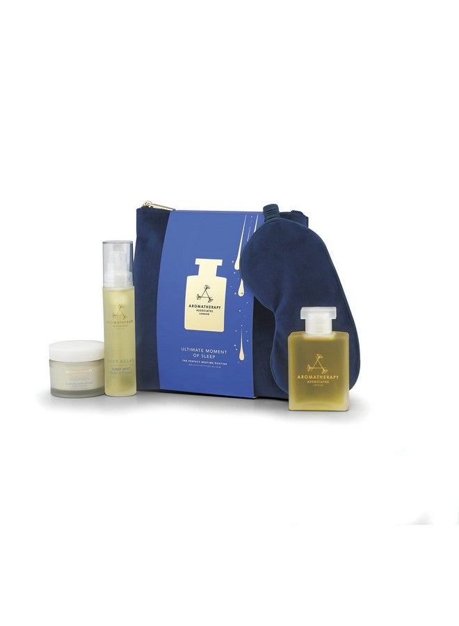 Ultimate Moment Of Rest. Luxurious Holiday Gift Set Includes Deep Relax Bath And Shower Oil Restful Mist Body Butter And Eye Mask In A Velvet Bag (1 Count)