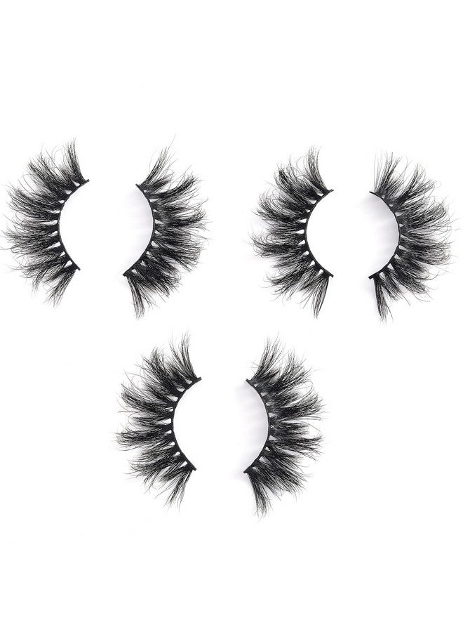 25Mm Lashes Real Mink Lashes Fluffy Dramatic False Eyelashes Mink 3 Pairs Dramatic 25Mm Real Mink Eyelashes Bulk Befacl …