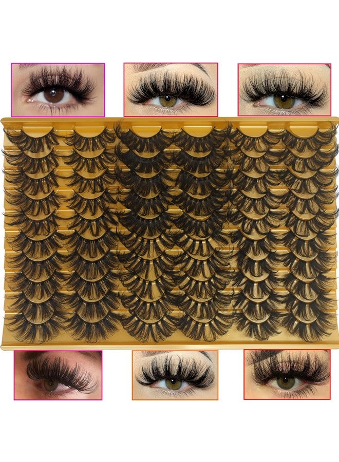 Lashes Mink 25Mm Fluffy False Eyelashes 25 Mm Long 30 Pairs 6 Styles Pack Dramatic 5D Full Volume Fake Eyelashes Wispy Curly Mink Eyelashes Wholesale By Befacl