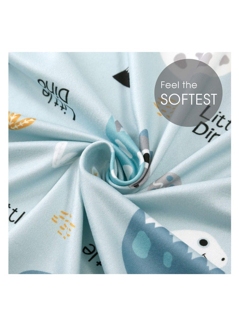 Stretchy Ultra Soft Fitted Bassinet Sheet Set 2 Pack, Universal Fit for Baby Cradle Basket Oval Rectangle Pad Mattress Girls and Boys