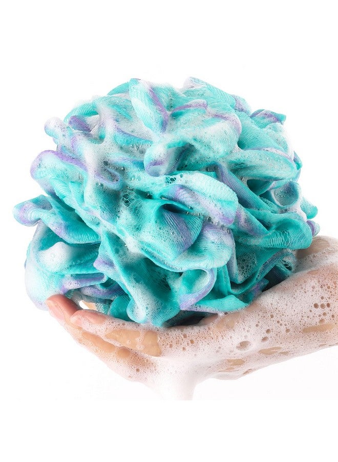 Loofah Sponge 60 Gram Shower Pouf Bath Scrunchies Shower Puff Exfoliating Body Wash Scrubber Bath Puffs For Washingset Of 4