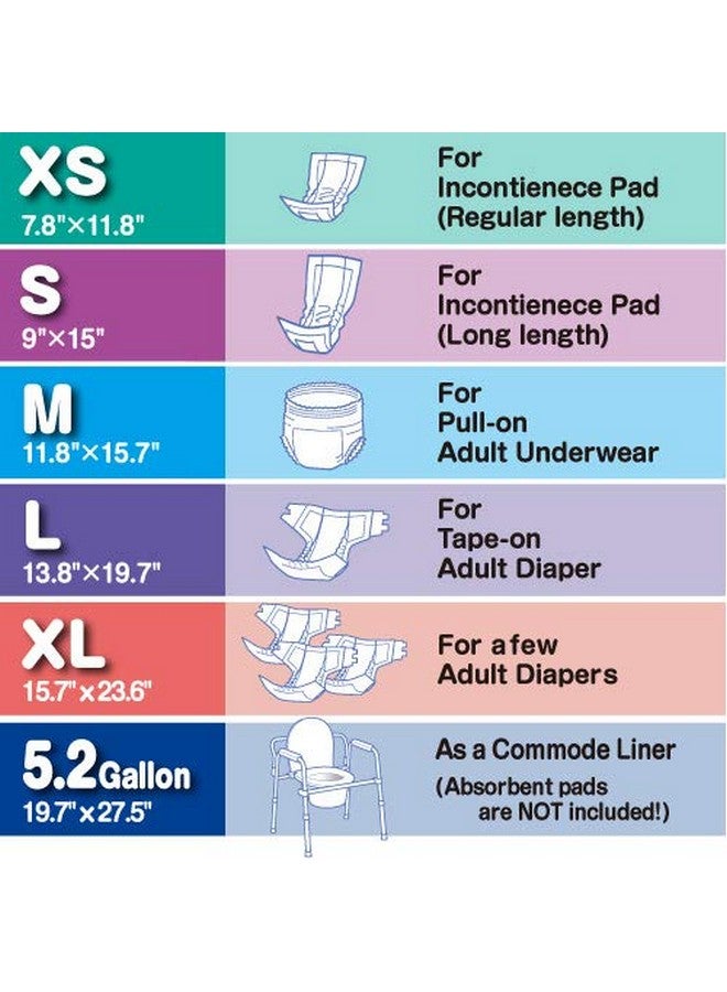 Amazing Odor Sealing Disposable Bags For Diapers Cat Litter Or Any Sanitary Product Disposal Durable And Unscented [Size Xl Color White] (50 Count Pack Of 2) (100 Bags)