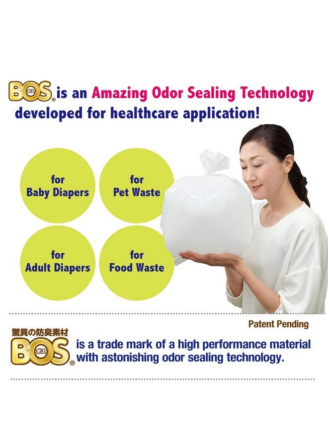 Amazing Odor Sealing Disposable Bags For Diapers Cat Litter Or Any Sanitary Product Disposal Durable And Unscented [Size Xl Color White] (50 Count Pack Of 2) (100 Bags)