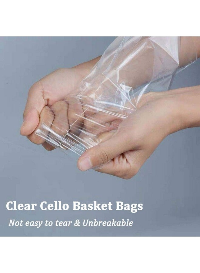 Cellophane Bags18X30 Inch 20Pcs Cellophane/Cello Wrap For Gift Baskets Clear Basket Bags