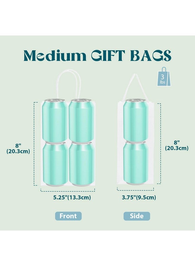 Paper Gift Bags 5.25X3.75X8 50Pcs White Paper Bags For Small Businesssmall Paper Gift Bags With Handles Bulkkraft Bagsretail Shopping Bagsbirthday Wedding Party Favor Bags