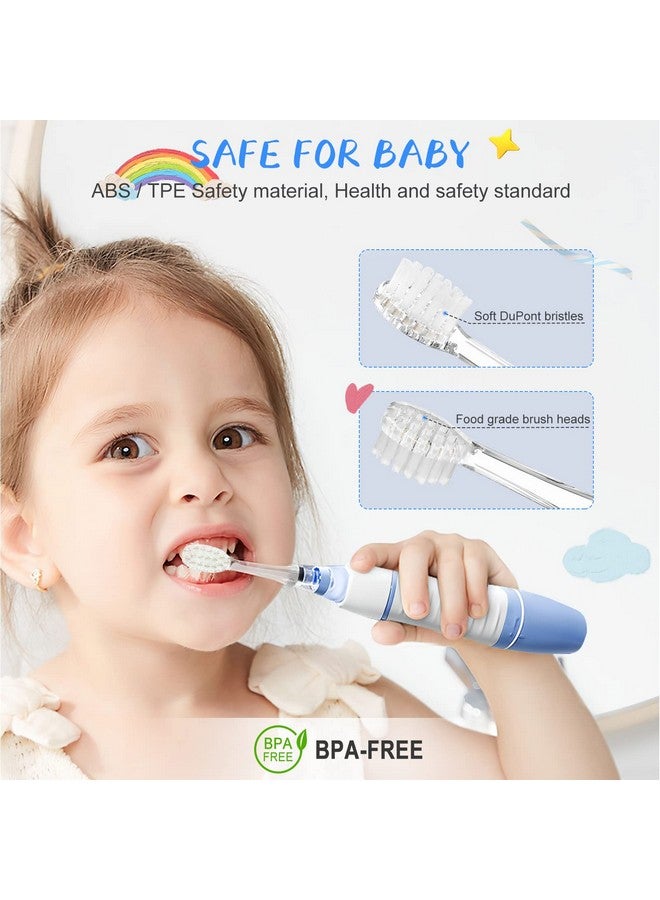 5 Pack Baby Kids Soft Electric Toothbrush Replacement Heads Compatible With Seago 513977Ek6Compatible With Brushbaby Wildoneskidzsonic（Not Babysonic Series）Compatible With Dadatechbb1977K6
