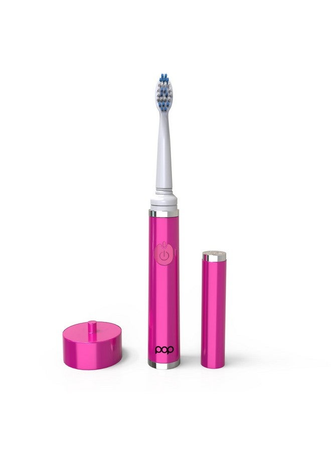 The Ultimate Pro Toothbrush (Pink) Rechargeable Toothbrush Wup To 40000 Brush Strokesminute Longlasting Dupont Nylon Bristles Teens & Adult Toothbrush Wquadrant Pacer & Timer