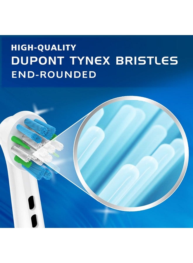 Replacement Brush Heads Compatible With Braun Oralb Electric Toothbrushes 4Pcs Refills For Vitality Round Heads Fit Oral B Model 3756 3757 3744 3765 3709 4729