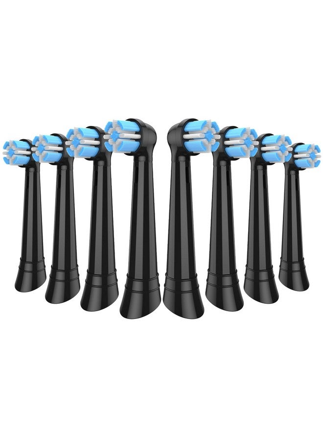Toothbrush Replaement Heads Compatible With Braun Oralb Io 345678910 Series Electric Toothbrush Brush Heads Black 8 Pack