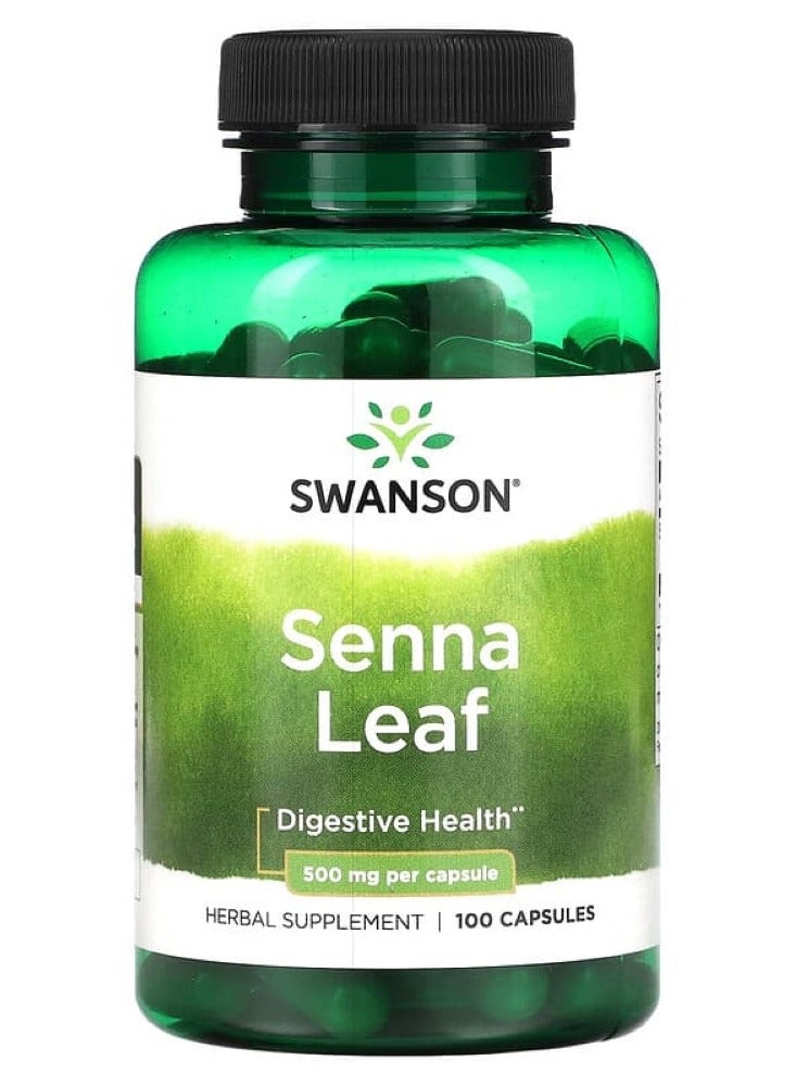 Senna Leaf 500 mg 100 Caps