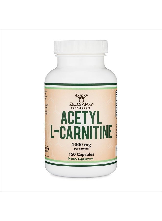 Acetyl L-Carnitine 1,000mg Per Serving, 150 Capsules