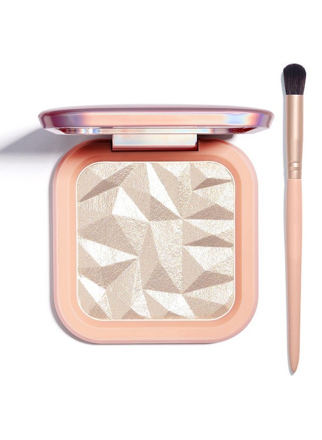 Highlighter Makeup Palette Shimmer Contour Palette Powder For Brighten Face Contour Gold Cheek Highlight Makeuplong Lasting Highlighter Powder With Mirror For Illuminator Makeup(Champagne Gold)