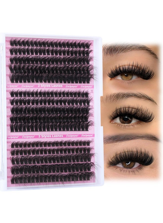 Fluffy Lash Extension Mink Thick Cluster Eyelash Extensions 1018Mm Lash Clusters Individual Lash Extensions Diy Clusters Lashes Extension At Home By Focipeysa (300Pcs70P+80P+90P 1018Mm)