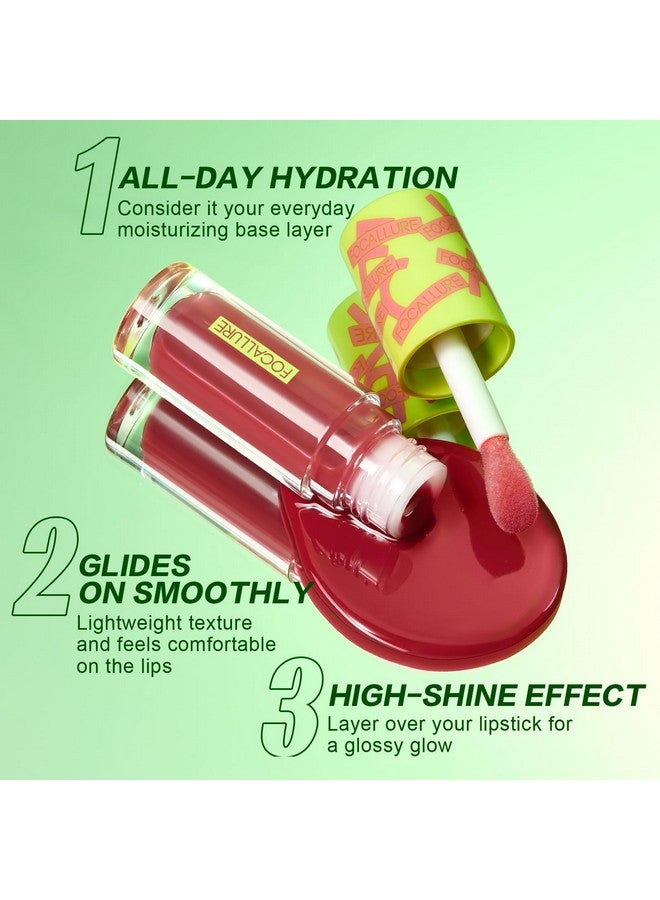 Lip Oilmoisturizinghydrating Lip Glosstransparent Toot Lip Glow Oilshiny Glossy Finishnonstickylong Lastingtinted Lip Balm For Dry Lips And Lip Carecandy Apple