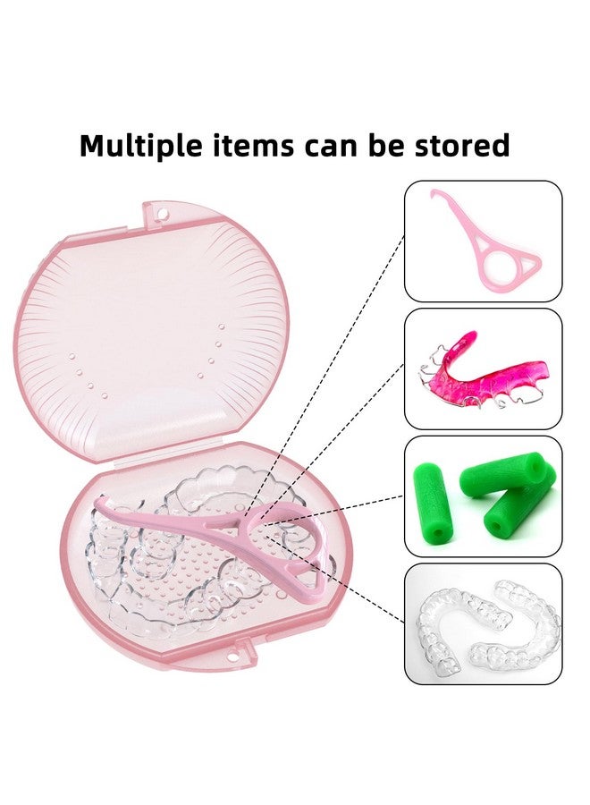 Aligner Case Retainer Case Braces Box 1 Pcs Orthodontic Box (Pink).