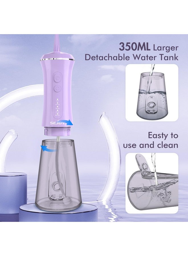 350Ml Water Dental Picks For Teeth Cleaning And Flossing Water Flosser Electric Cordless 5 Modes 9 Jet Tips Portable Water Dental Flosser For Daily Oral Care Oral Irrigator Gifts For Women Men