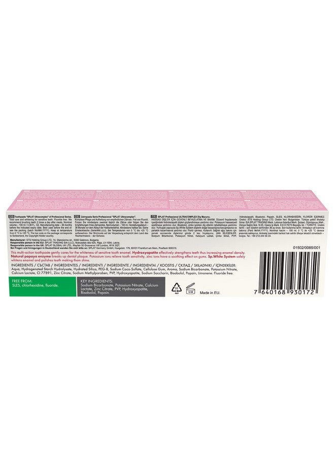 Professional Series Ultracomplex Toothpaste Comprehensive Care And Whitening For Sensitive Teeth