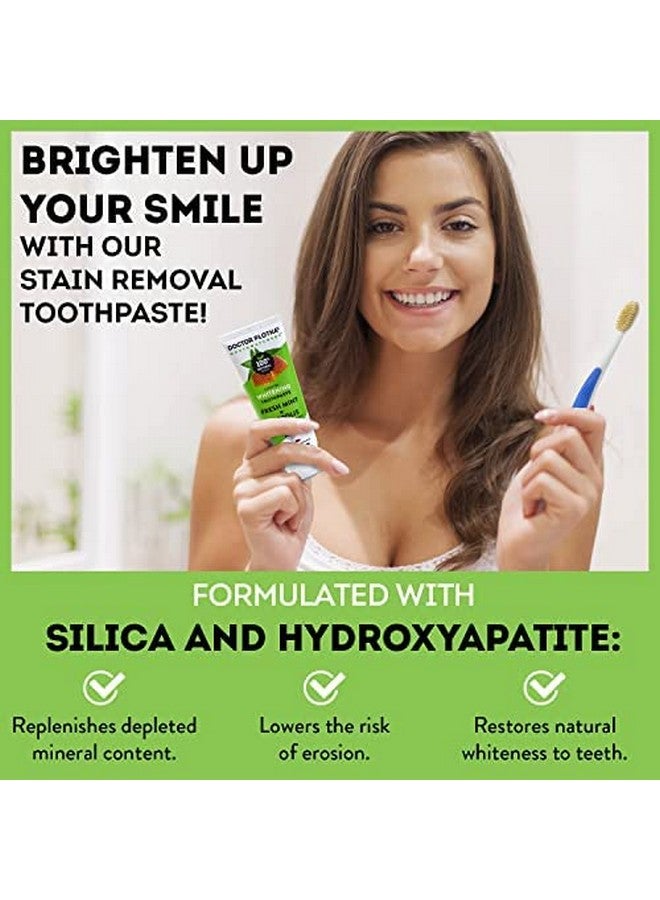 Dr Plotkas Natural Fluoride Free Whitening Toothpaste By Mouthwatchers Organic Propolis And Fresh Organic Mint Sensitive Teeth And Gums 3 Oz. Tube