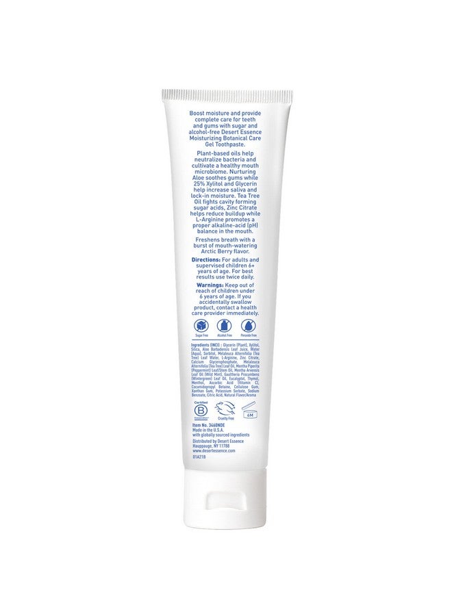 Moisturizing Botanical Care Gel Toothpaste 4.5 Oz.25% Xylitolincrease Moisture And Salivaneutralize Bacteria Soothe Gums