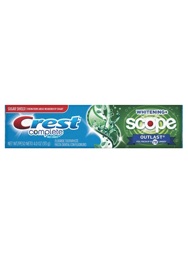 Crest Pls Sc Outlst Ex Wh Size 4Z Crest Extra White Plus Scope Outlast Mint Toothpaste 4Oz