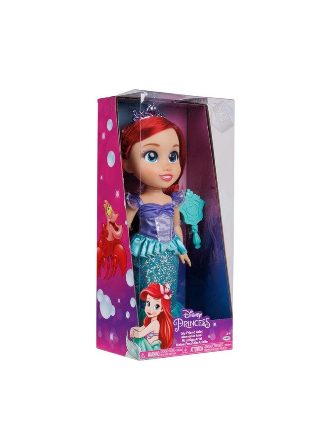 D100 My Friend Ariel Doll 14 Inch Tall Includes Removable Outfit Tiara Shoes & Brush