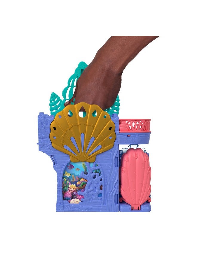 Disney The Little Mermaid Storytime Stackers Ariel'S Grotto Playset Stackable Dollhouse With Small Doll And 10 Accessories