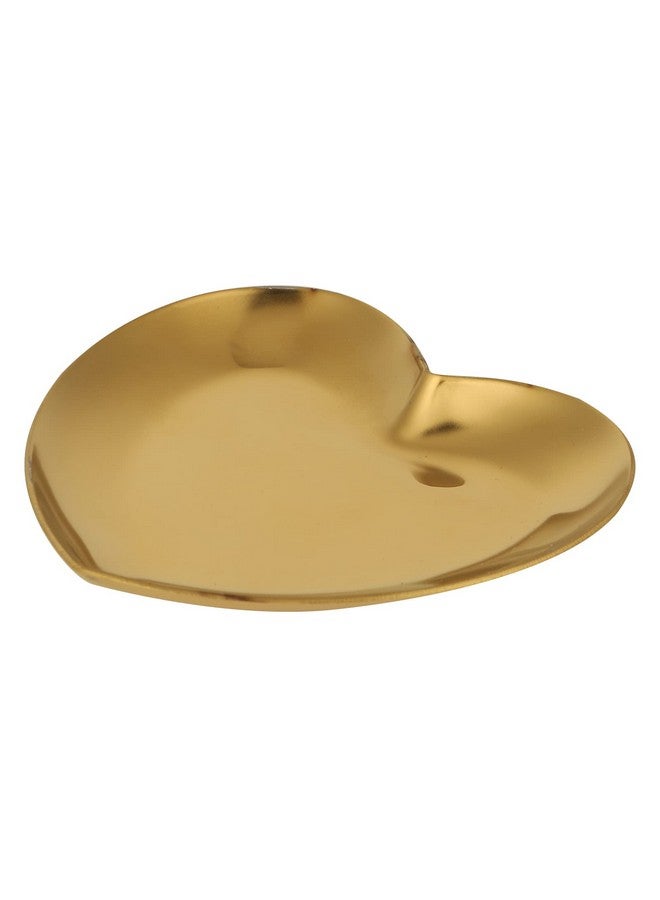 Nail Palette Makeup Palette Nail Palette Heart Shaped Art Palette Stainless Steel Makeup Mixing Palette Makeup Diy Paint Color Mixing Tray Nail Art Palette Resin(Gold)