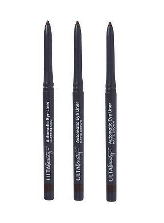 3 Pack Automatic Eyeliner. Matte Brown. Size 0.01 Oz.