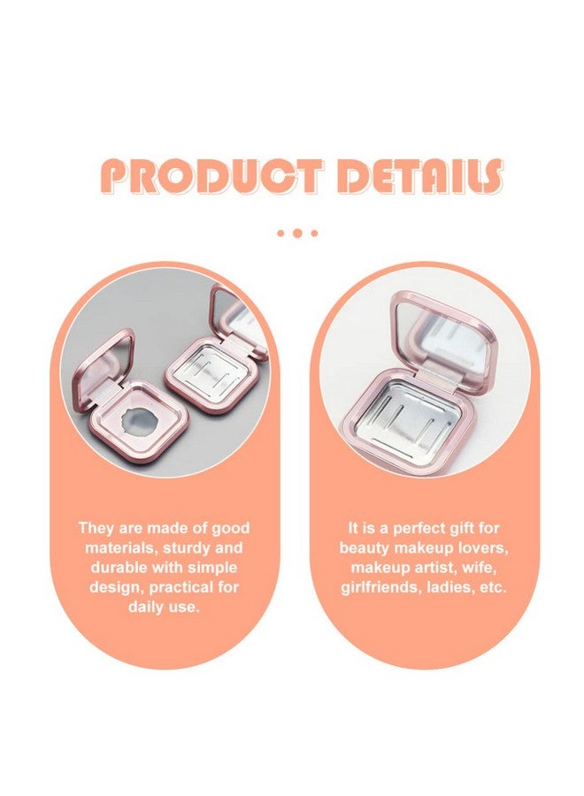 Makeup Pallette 4Pcs Magnetic Eyeshadow Makeup Empty Eyeshadow Containers Box Refillable Eye Shadow Lipstick Palettes With Mirror For Diy Cosmetic Foundation Blush Rose Gold Makeup Eyeshadow