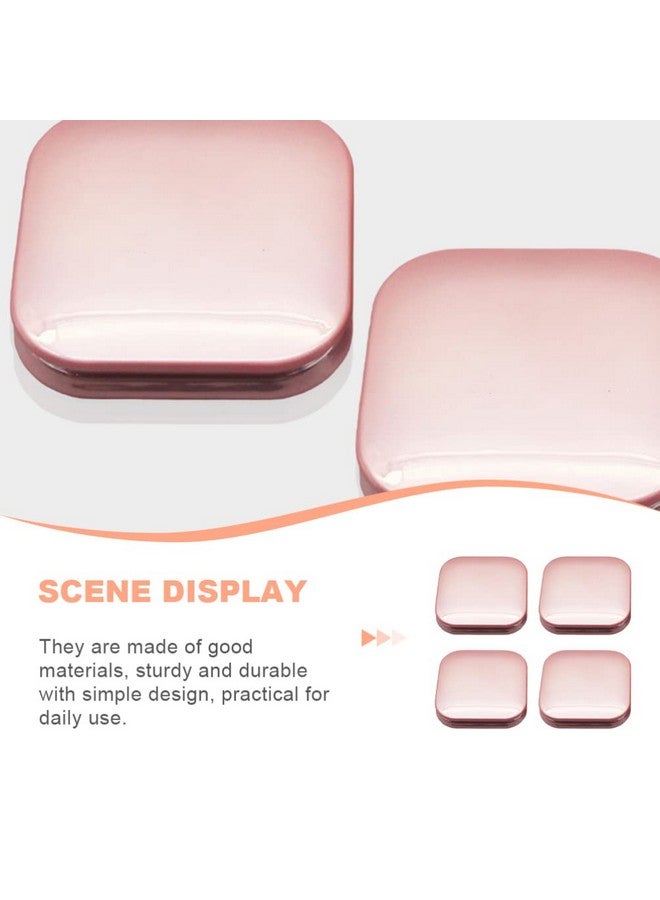 Makeup Pallette 4Pcs Magnetic Eyeshadow Makeup Empty Eyeshadow Containers Box Refillable Eye Shadow Lipstick Palettes With Mirror For Diy Cosmetic Foundation Blush Rose Gold Makeup Eyeshadow