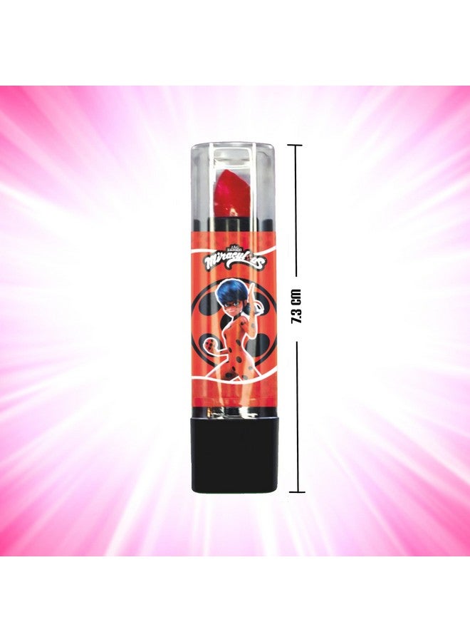 Ladybug Cosmetic Lipstick Set For Girls Party Pack With 7 Fruit Scented Color Changing Lipsticks For Kids Every Color Turns Glorious Pink When Applied (Wyncor)