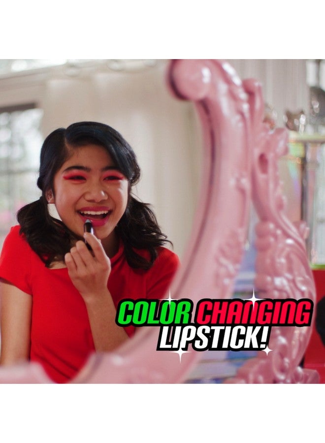 Ladybug Cosmetic Lipstick Set For Girls Party Pack With 7 Fruit Scented Color Changing Lipsticks For Kids Every Color Turns Glorious Pink When Applied (Wyncor)