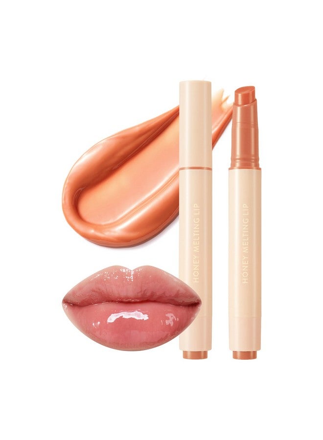 Honey Melting Lip (01 Apricot) Kbeauty Lip Plumper Tint Balm Korean Lip Glosscute Glow