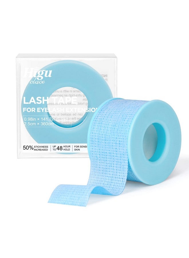 Eyelash Tape For Lash Extensions Colored Eyelash Extension Tape Blue Medical Tape Sensitive Tape For Lash Extensions Strong Hold Waterproof & Breathable Painfree Removal Tape (1 Roll Blue)