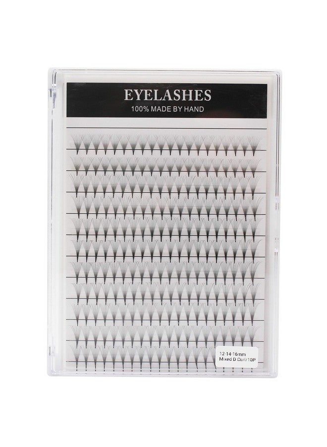 Large Traydedila Long Stem D Curl 10D Volume Premade Fans Eye Lashes Extensions Mixed 8101214Mm10121416Mm12131516Mm 121416Mm141516Mm Individual False Eyelashes (121416Mm)