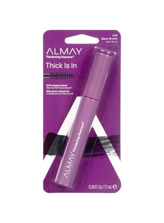 Thickening Mascara Black Brown [403] 0.26 Oz (Pack Of 4)