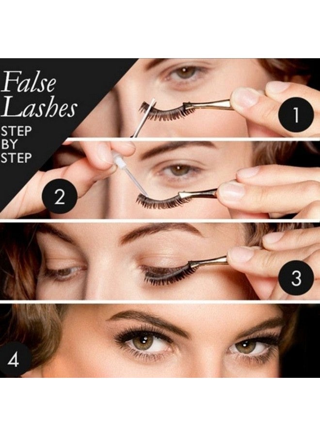 Fluffy Wispy False Eyelashes 8D Volume Thick Soft Strip Eyelash Dramatic Faux Mink Fake Eye Lashes 5 Pairs Multi Pack