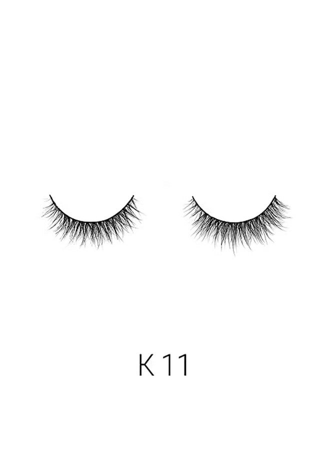 3D 100% Real Mink Eyelashes Luxurious Handmade Light Natural Long Lasting Easy To Apply False Lashes (K11)